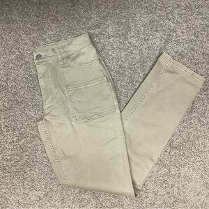 Bit & Bridle tan straight leg pants size 8 western cowboy women casual mid rise